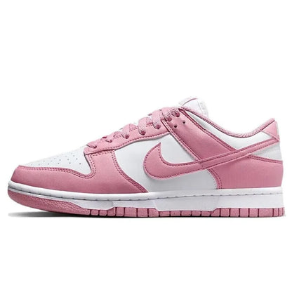 NIKE Dunk Low Retro Women's Shoes Pink & White Low-Top Retro Casual Sneakers Durable Athletic Shoes Skate Shoes DD1873-112