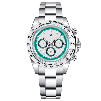 RollsTimi Herrenuhren – luxuriöse mechanische Herrenuhr mit Saphirglas, Kalender, Wochentagsanzeige, Edelstahl und Wasserschutz