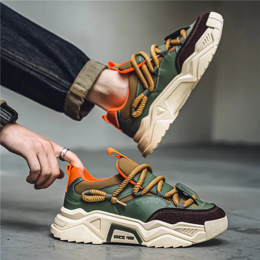 Ténis casuais para homem - Moda de primavera - Ténis de skate versáteis de cano baixo para homem, adequados para desportos ao ar livre