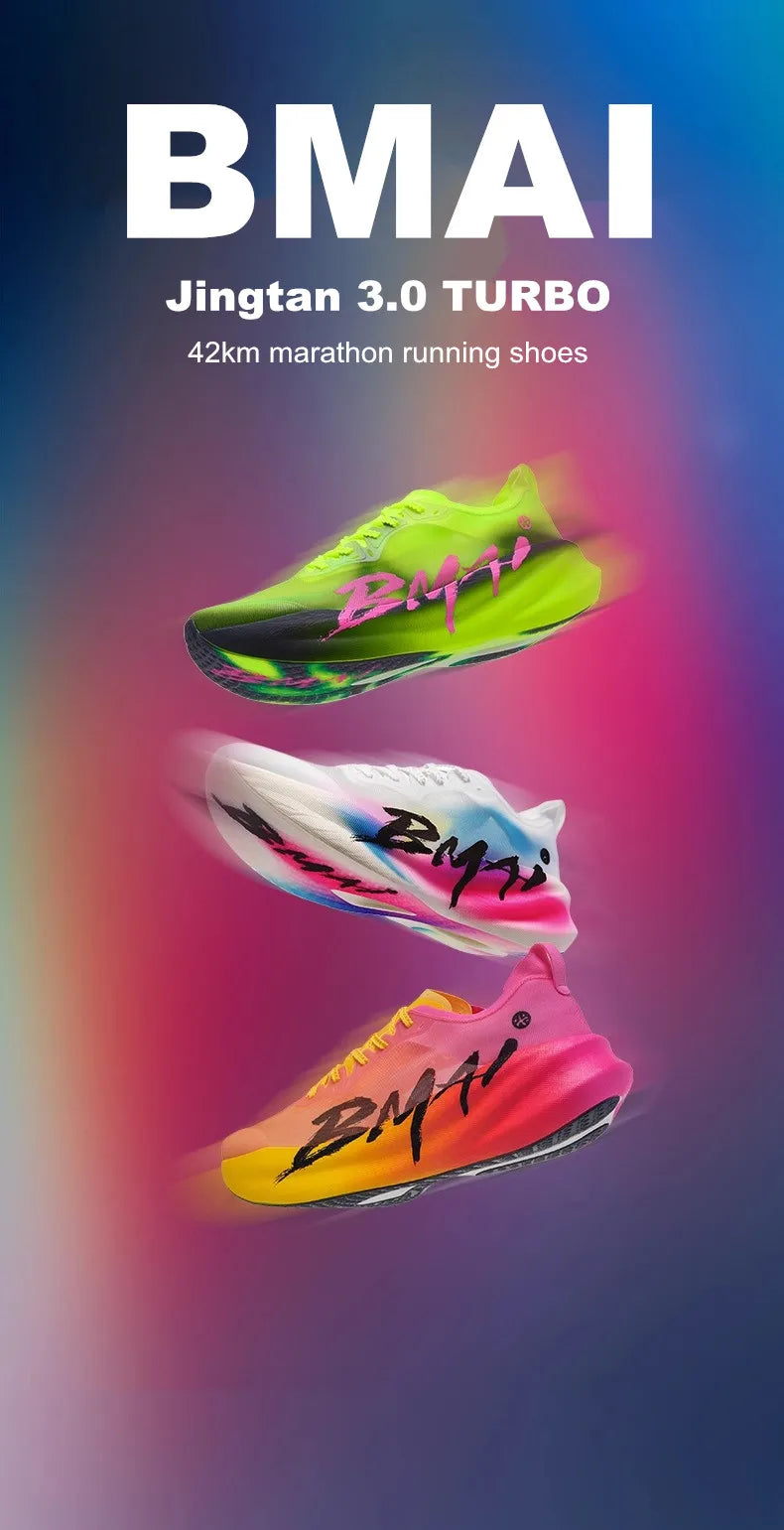 BMAI New 42KM Marathon heren- en damessportschoenen, dempende hardloopschoenen, ademende sportschoenen voor vrouwen, designer sportschoenen voor mannen