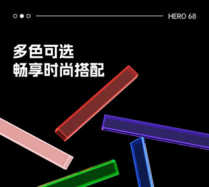 Nuevo AULA HERO 68HE/ULTRA Kits sticker: teclado gaming con interruptores magnéticos y accesorios para teclado mecánico personalizado con cable para e-sport