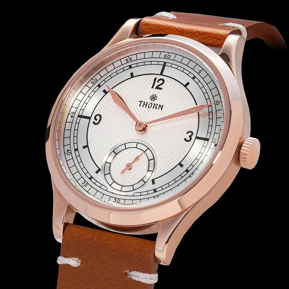 Thorn T001 Quartz Watch Fashion Sapphire Waterproof Grilled Men Watch VD78 Movement 316L Stainless Steel Business Luxurys Watch