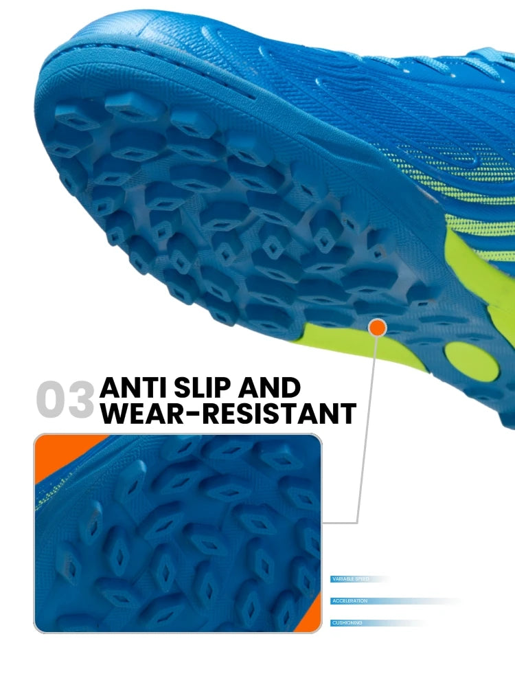 Chuteiras de futebol profissional para homem Baasploa, em pele leve, antiderrapantes para exterior e treino desportivo em campo