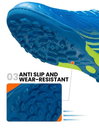 Chuteiras de futebol profissional para homem Baasploa, em pele leve, antiderrapantes para exterior e treino desportivo em campo