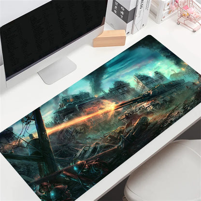 HD Custom World of Tanks stor gaming-musemåtte, stor størrelse, anime-musemåtte, personliggjort til CS:GO, Zelda, World of Warcraft, skrivebordsunderlag