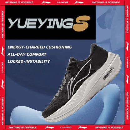 Męskie buty do biegania Li-Ning YUEYING 5 z zoptymalizowaną amortyzacją, szerokim noskiem, TEMPO BOUNSE i odblaskowymi detalami – sneakersy LiNing ARHV015 ARHW003