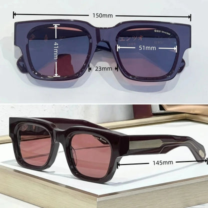 ENZO EPOXY 10th Anniversary Edition Large 51 Size Frame Red Turtle Shell Green Handcrafted Japanese Sunglasses