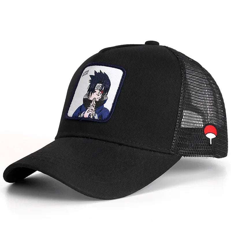 Șapcă de baseball Naruto Snapback Uchiha Itachi în stil anime pentru bărbați și femei, șapcă hip-hop, șapcă pentru tată, șapcă ajustabilă din plasă, șapcă de camionagiu