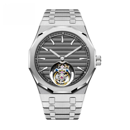 Raymondoya Men's Flying Tourbillon Movement Mechanical Automatic Luxury Watches Wristwatches Skeleton Watch Brand For Men Sapphire