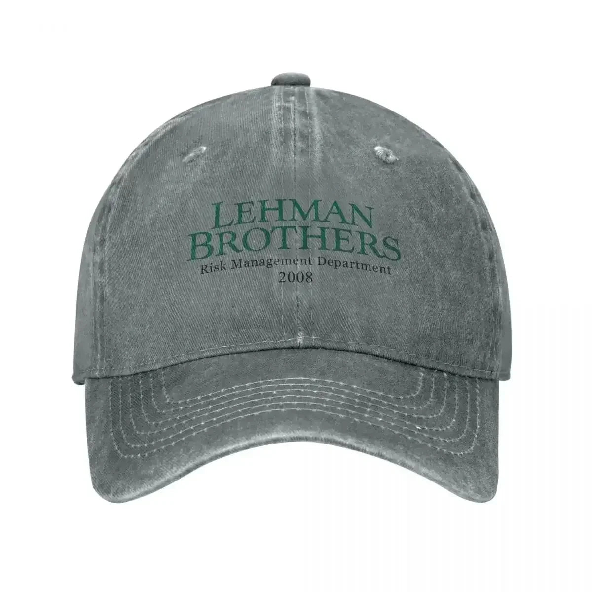 Retro kšiltovka Lehman Brothers z oddělení řízení rizik, unisex, s efektem opotřebení a vypraného vzhledu, outdoorová, běžecká, golfová čepice