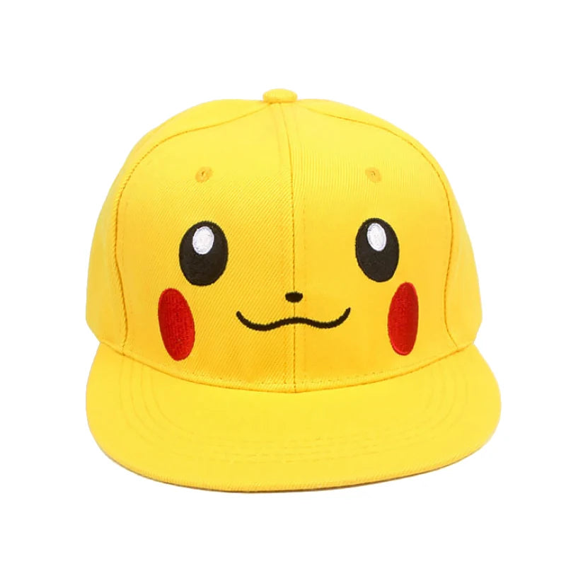 Pokemon Baseball Cap Pikachu Hat Pokemon Cosplay Hip Hop Cap for Girl Boy Children kids Anime Figures Toy Gift Cartoon Hat