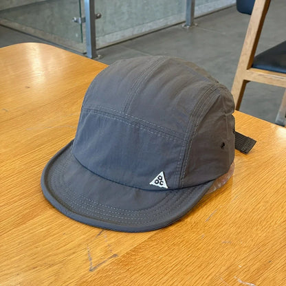 Fashion Plaid Thin Sun Cap Quick-drying Letter Embroidery Sports Running Cap Adjustable Breathable Summer Cap Men Women