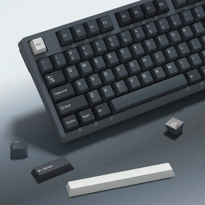 KBDiy 174 tasti/set keycap PBT GMK Apollo double shot minimalisti profilo ISO Cherry per tastiera meccanica da gaming compatibile MX