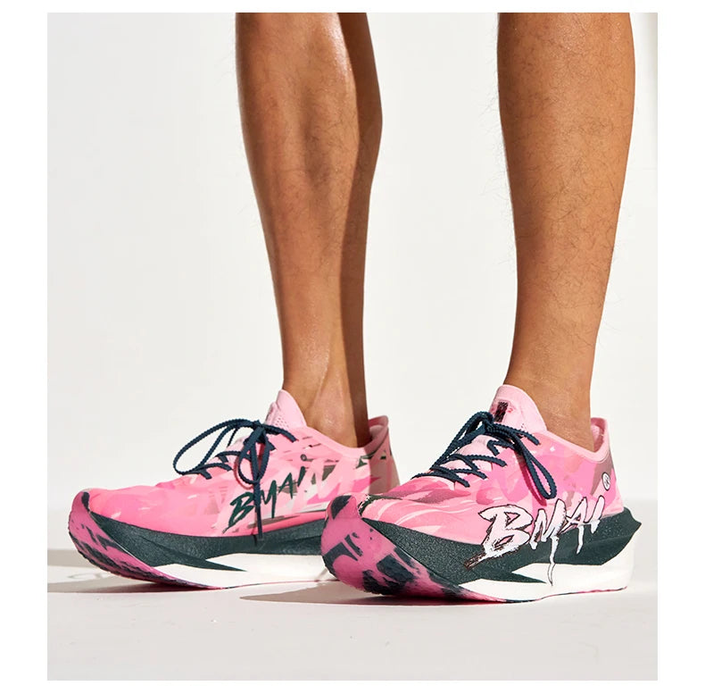 BMAI Ademende 20 km marathon-sneakers voor heren met dempende koolstofplaat – sportschoenen voor heren – casual luxe sportschoenen – hardloopschoenen voor heren