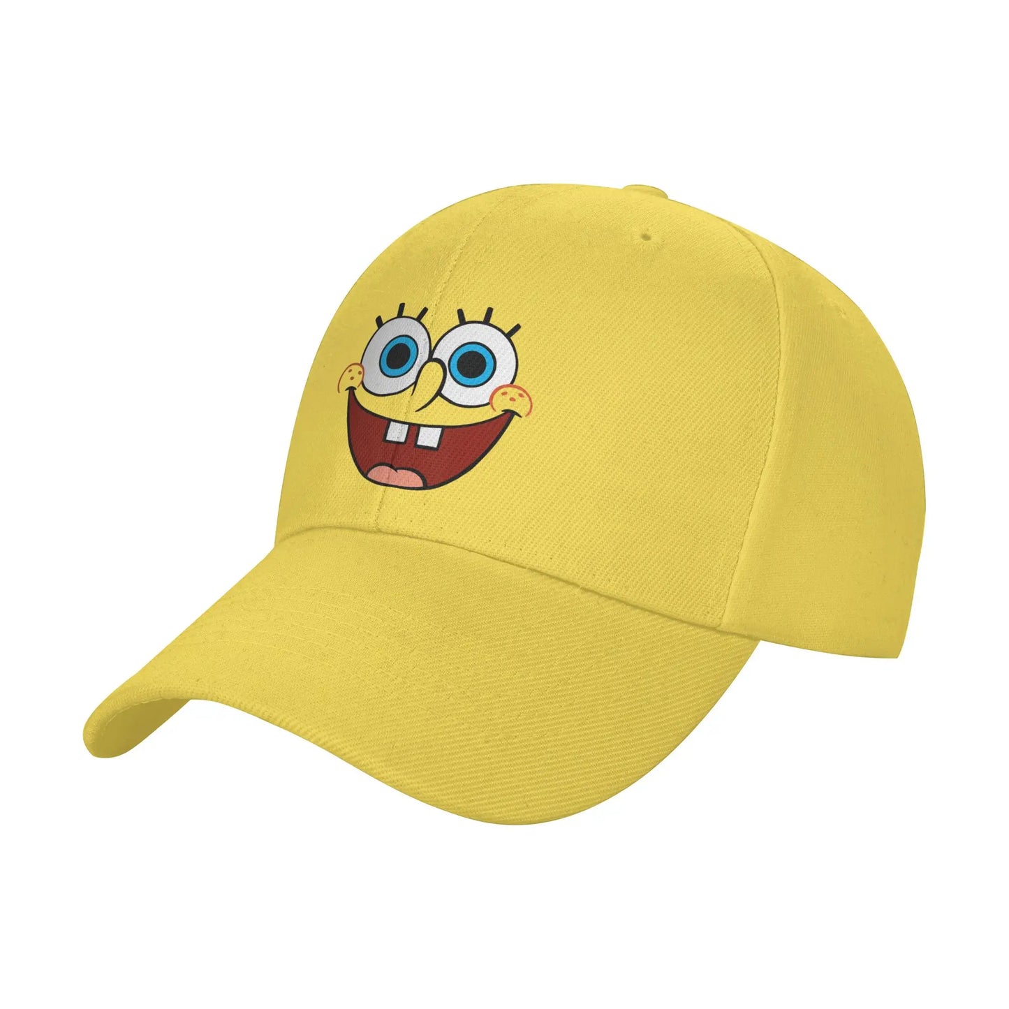 Spongebobs Large Smiling Face Sun Baseball Cap  Spring y2k Retro Trucker Hat For Couple Women Tennis Skate Baseball Caps