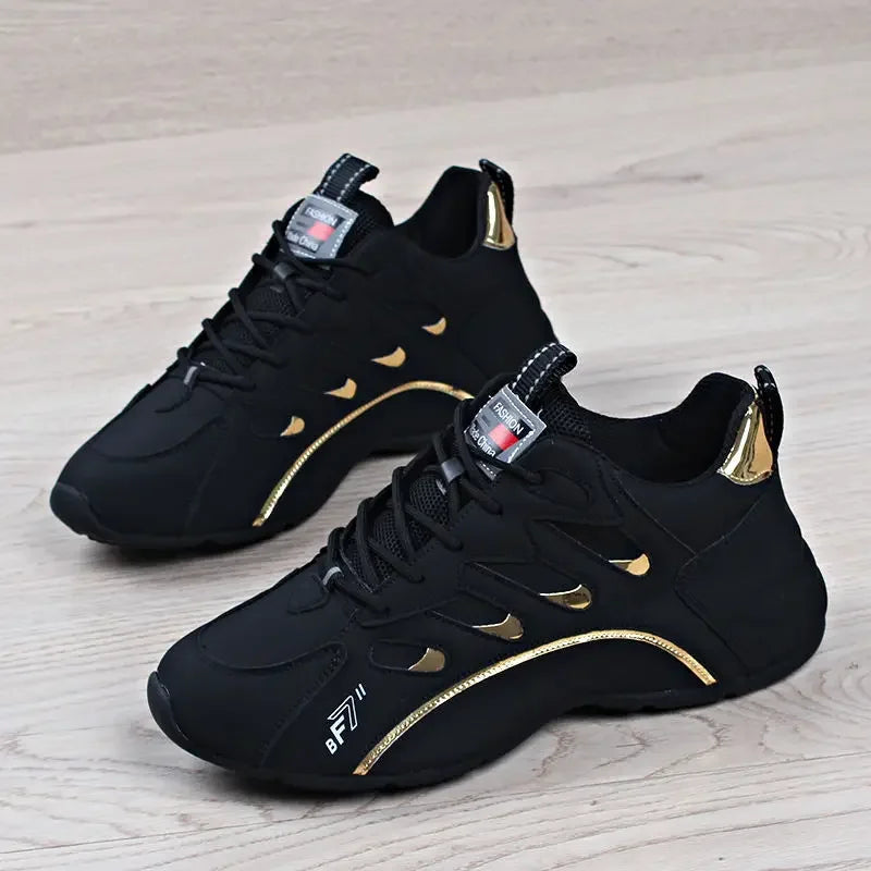 Ténis casuais para homem, leves, macios e respiráveis, vulcanizados, em couro macio, Zapatillas De Mujer
