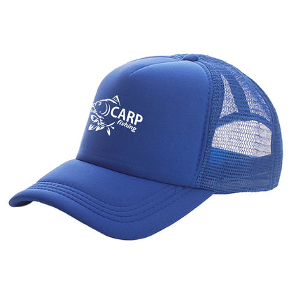 Șepci de camionagiu pentru bărbați cu imprimeu amuzant cu pește crap, șapcă de baseball pentru pescuit, șepci unisex din plasă pentru vară, model MZ-169