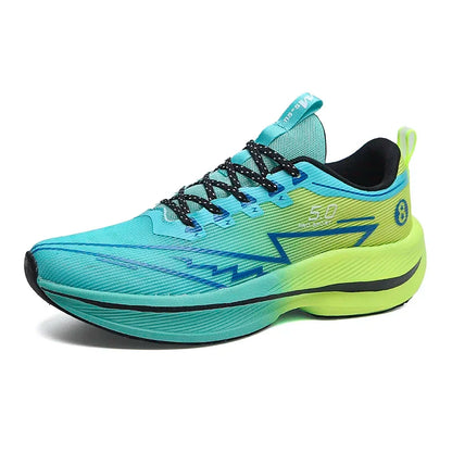 New Men's Carbon Plate Running Shoes Soft Cushion Shock Absorbing Sports Shoes Unisex Sneakers Light Anti-Slip Training Shoes