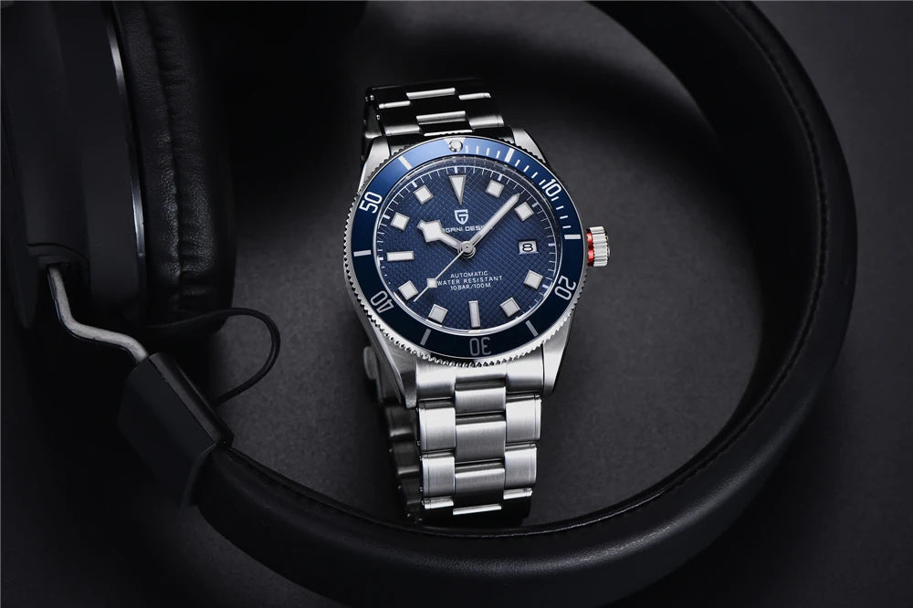 Montre automatique pour homme PAGANI DESIGN – Modèle de luxe type BB58, montre-bracelet mécanique, sportive, en acier inoxydable et étanche