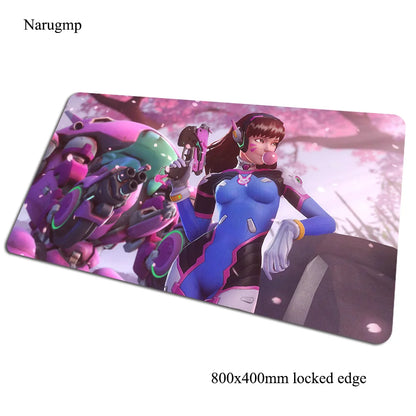 Podkładka pod mysz Overwatch 80x40cm, gamingowa podkładka na biurko, duża mata dla gracza na PC, prezent na Halloween do komputera i notebooka