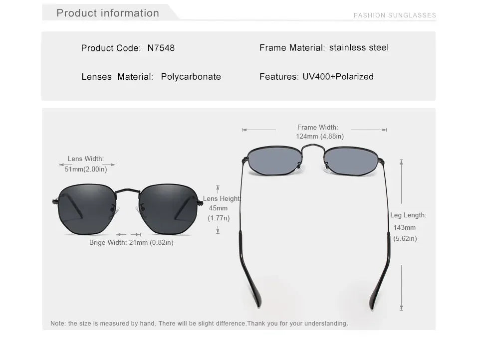 KINGSEVEN Brand Reflective Sunglasses Men Hexagon Retro Sun glasses Leisure Glasses Oculos Gafas De Sol Shades