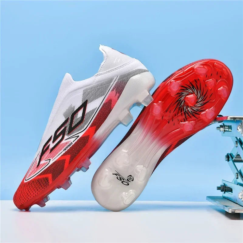Nouvelles chaussures de football pour hommes, chaussures de futsal antidérapantes pour matchs en extérieur, chaussures de soccer ultralégères, chaussures de sport de haute qualité, chaussures à cheville haute et respira