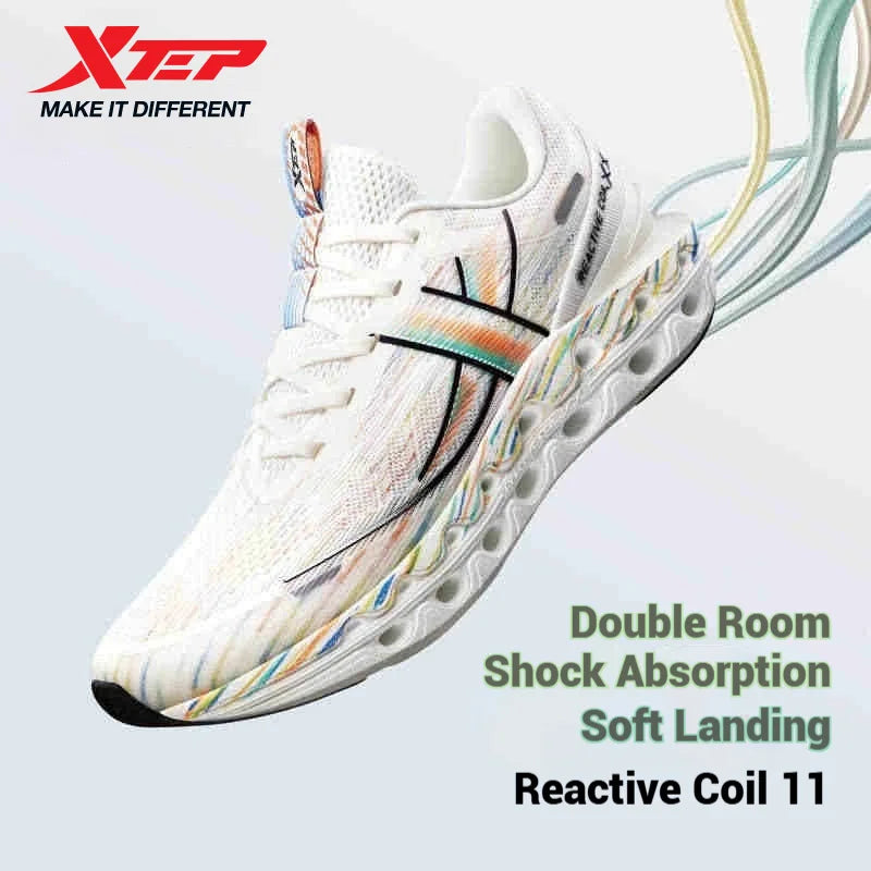 Pánské běžecké boty Xtep Reactive Coil 11.0 – letní sportovní boty s tlumením nárazů, pružným odrazem a měkkým došlapem 976219110026