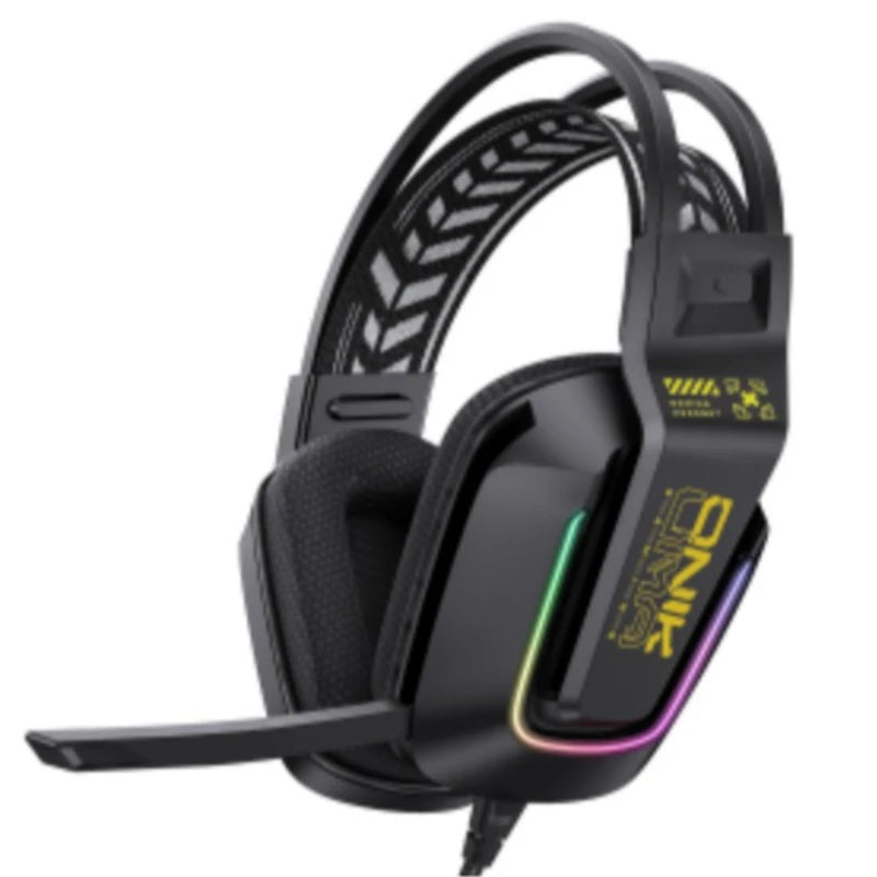 Casque de jeu filaire ONIKUMA X13 RGB, haut-parleur de 50 mm, micro rotatif, audio stéréo, USB 3,5 mm, accessoires de jeu pour PC