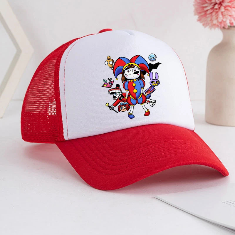 Cartoon The Amazing Digital Circus Baseball Cap for Adult Anime Printed Student Summer Athleisure Adjustable Cute Sun Hat Gift