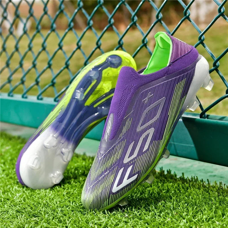 Nouvelles chaussures de football pour hommes, chaussures de match en extérieur, baskets de soccer, chaussures montantes de haute qualité, crampons antidérapants pour futsal et terrain synthétique, meilleures ventes