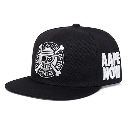 Anime ONE PIECE Fashion Baseball Caps for Men Women Luffy Skull Embroidered Men's Women's Cap Leisure Hip Hop Snapback Hat Gift