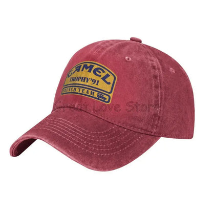 Camel Trophy 91 Cowboy Hat Retro Adjustable Washed Cotton Golf Hat Summer Vintage Sun Visors Baseball Caps