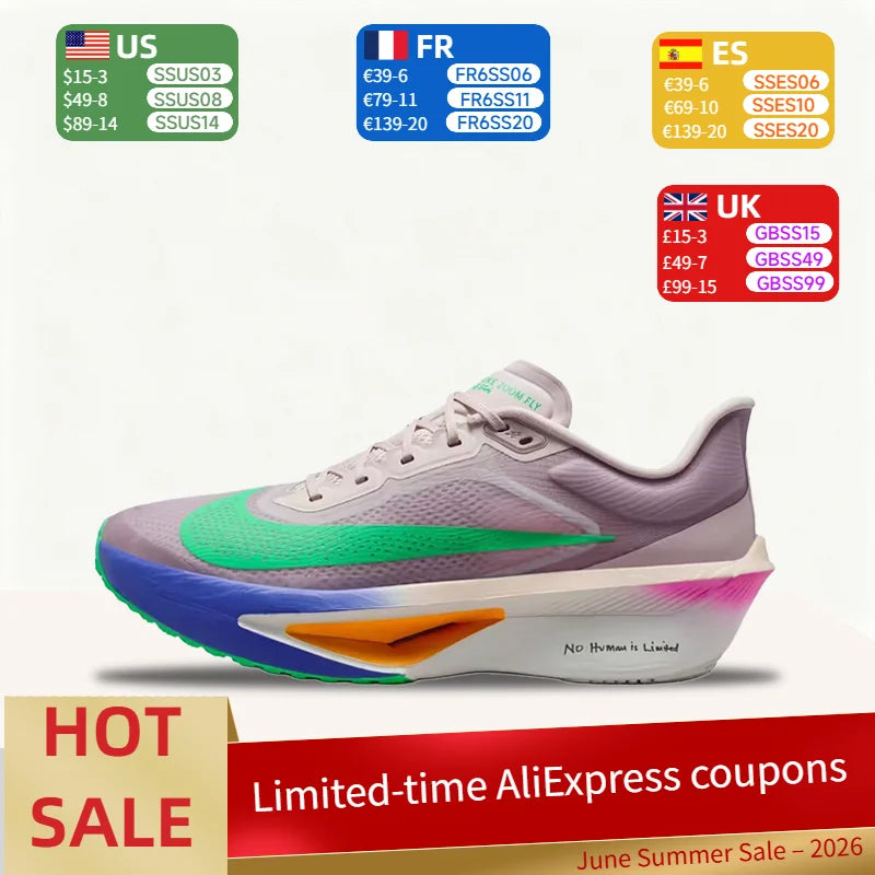 Nike Zoom Fly 6 Eliud Kipchoge udobne, moderne, trendi, svestrane niske tenisice za trčanje uniseks stil sivo-zelene HJ7038-600