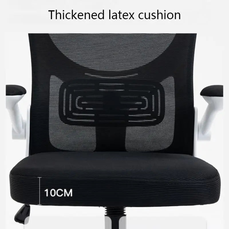 Nova cadeira de computador giratória em malha, confortável para casa, com elevação, ergonómica, para uso prolongado, dormitório, escritório, estudo e eSports