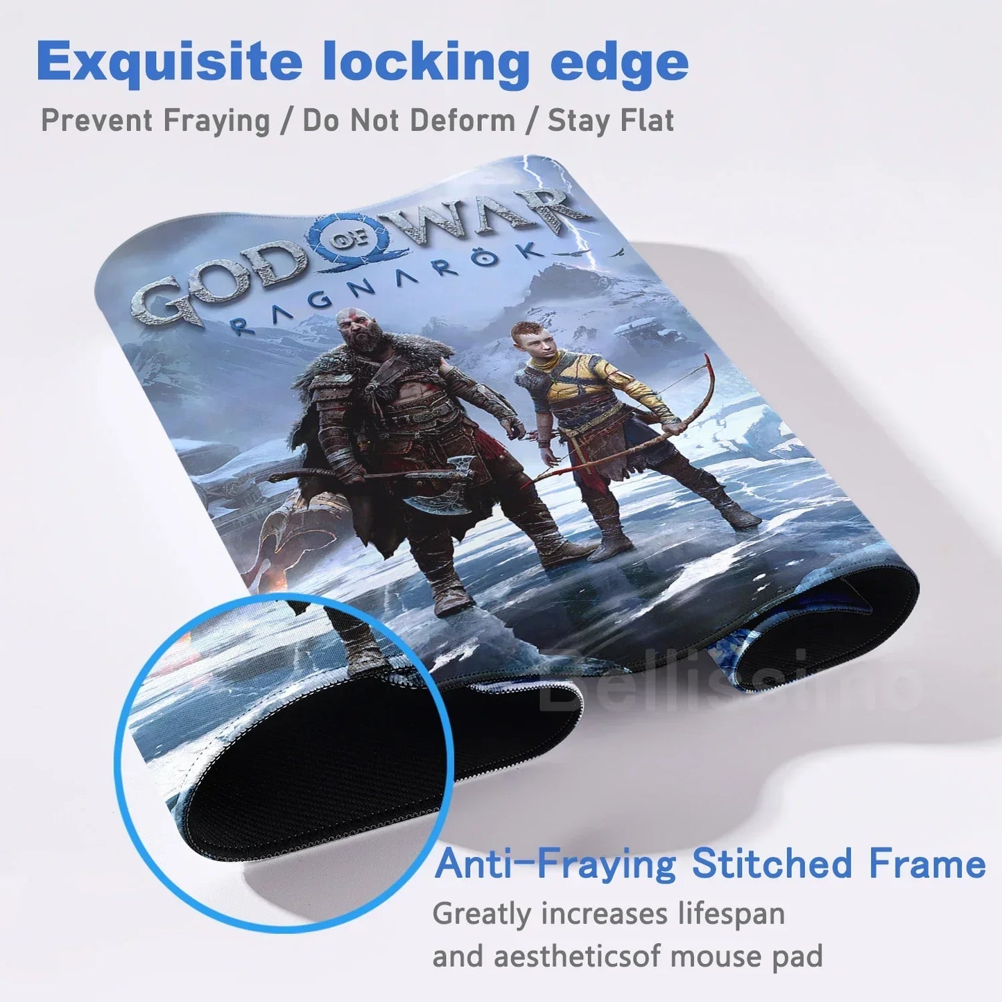 Xxl Mouse Pad God of War Desk Mat Gaming Accessories Keyboard Computer Mousepad Gamer Large Pc Cabinet Office Table Carpet Rug