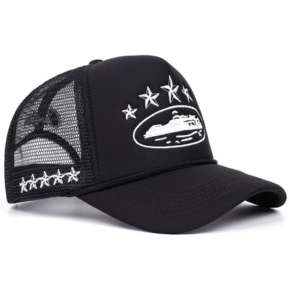 Fashion New Unisex Print Baseball Hats Hip Hop Breathable Personal Sunshade Mesh Versatile Street Snapback Hats Trucker Caps
