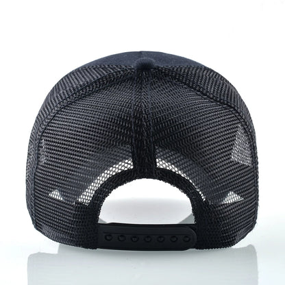 Модна бейзболна шапка с бродерия „Вълк“, Snapback, хип-хоп, Trucker, за мъже и жени, за външни дейности, дишаща шапка с козирка