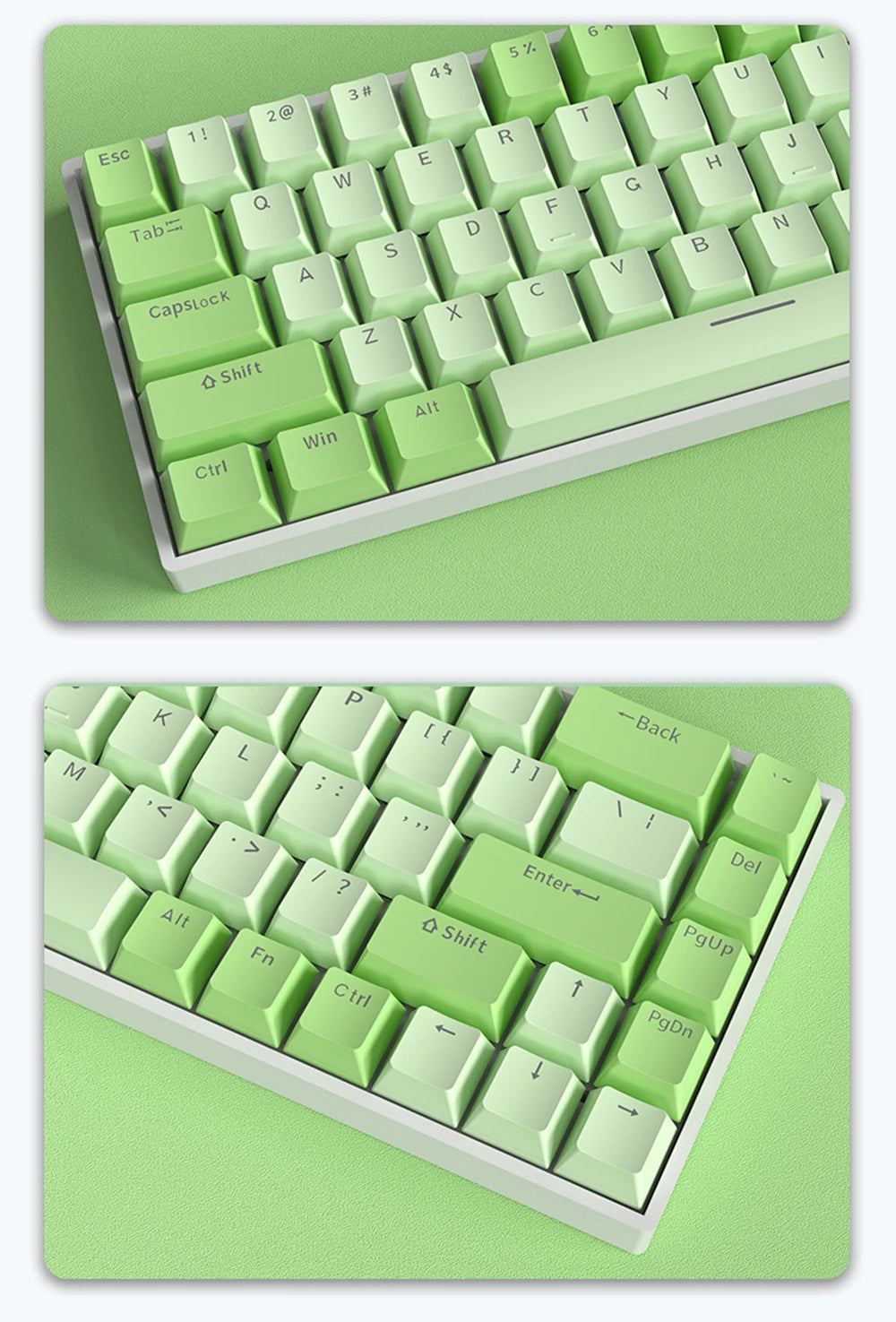 G68 Gaming Mechanical keyboard Wireless/Bluetooth Hot-Swappable 65% Keyboards Customized RGB Backlit for Gamer Tablet Computer