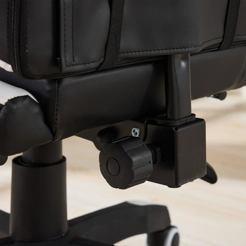 Ergonomic Rotating Gaming Chair, 360° Reclining Office Chair, Pivoting, Height-Adjustable, Footrest, Headrest