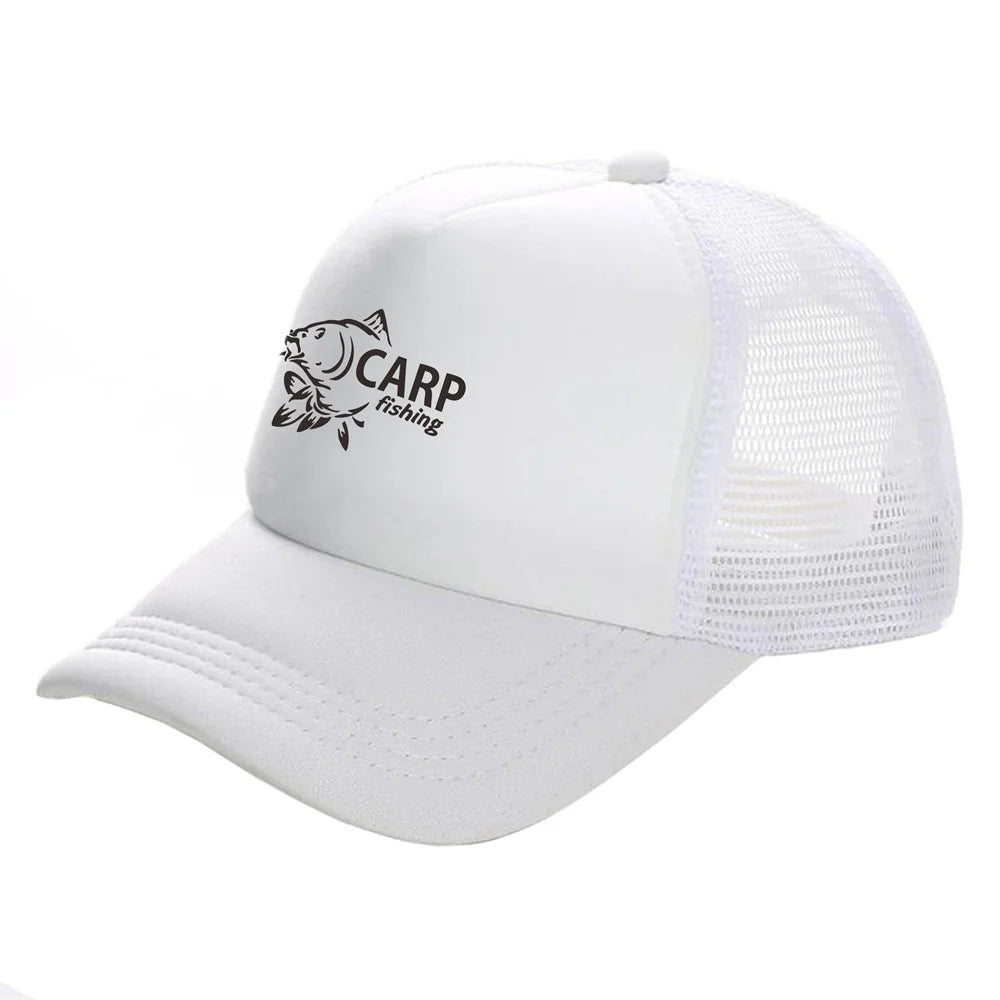 Șepci de camionagiu pentru bărbați cu imprimeu amuzant cu pește crap, șapcă de baseball pentru pescuit, șepci unisex din plasă pentru vară, model MZ-169