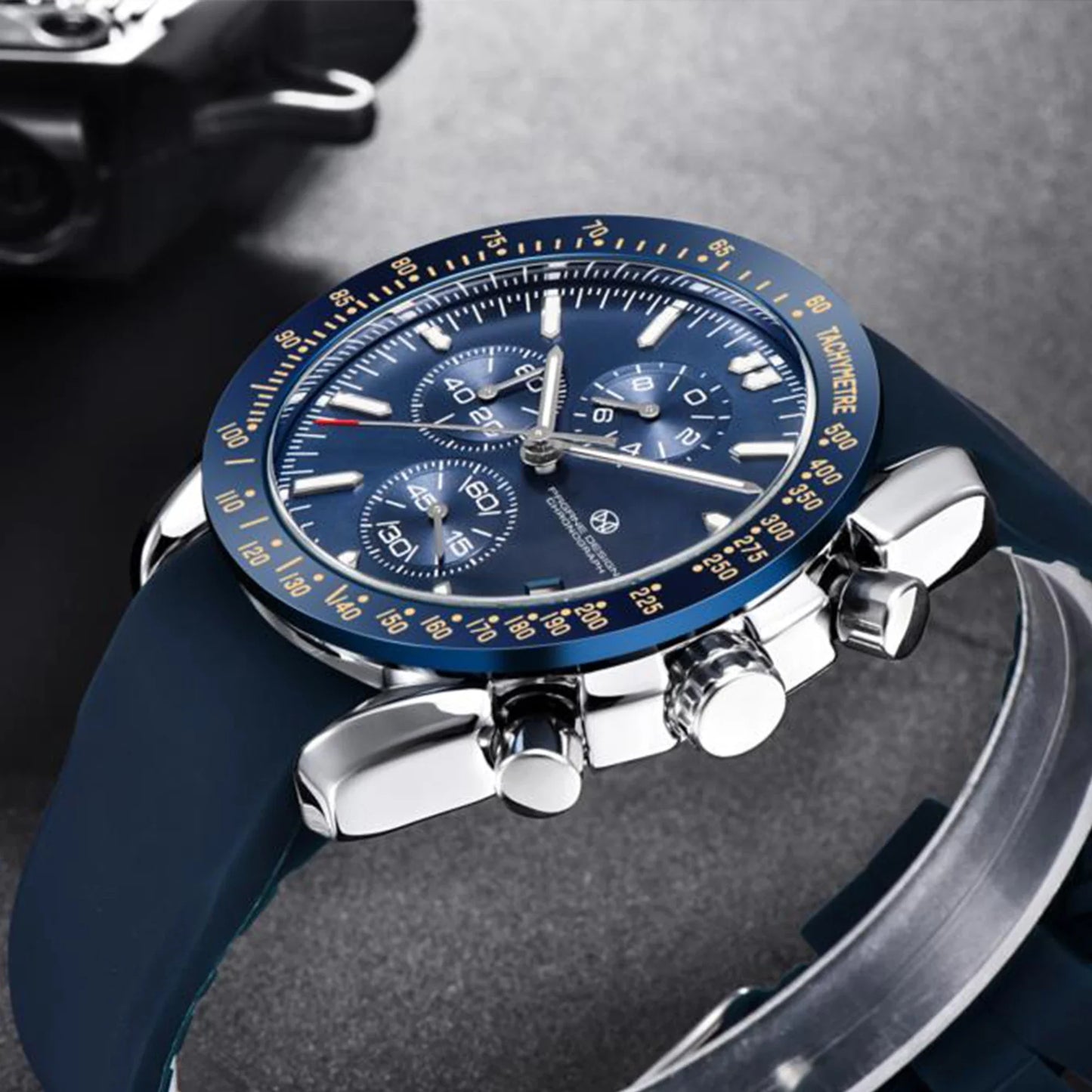 PAGANI DESIGN 45MM 2026 Herren-Quarzuhr 30M wasserdicht Luxus-Business Edelstahl Relogio Masculino 5140