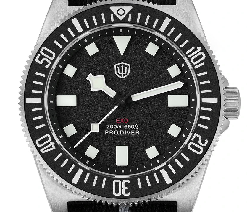 Watchdives 38mm EXD Titanium Diver Watch Sapphire crystal mirror AR coated men's waterproof watch