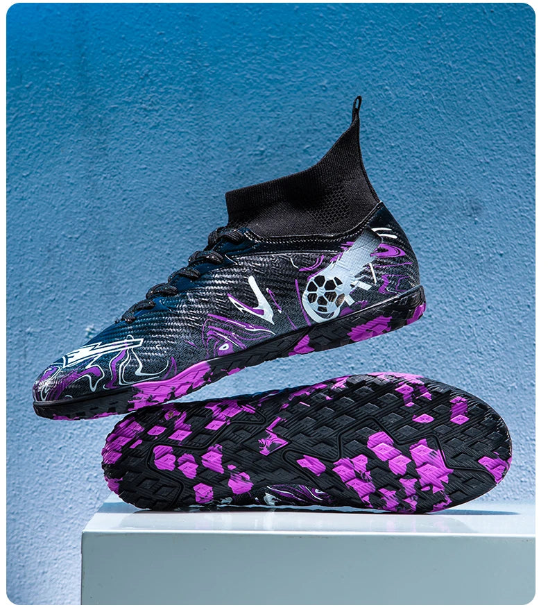 Nouvelles chaussures de football professionnelles pour hommes, chaussures de football antidérapantes, unisexes, respirantes, chaussures de futsal, nouvelles chaussures à crampons, livraison directe, ultralégères