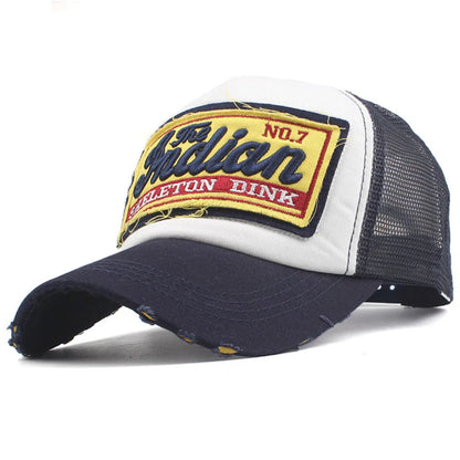 Streetwear Letter Embroidery Mesh Dad Baseball Cap Fashion Snapback Hip Hop Outdoor Y2K Trucker Hats Gorras F2719 for Women Men