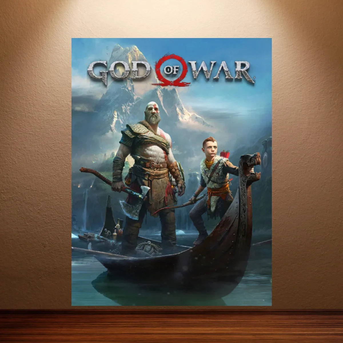Kratos Poster God of War Game Poster Classic Video Games Poster Canvas Wall Painting Game Room Wall Decor Room Wall Ar