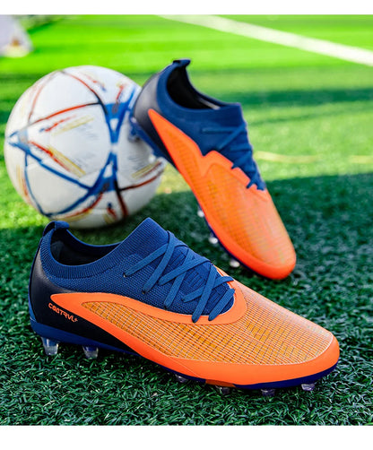 Nouvelles chaussures de football pour hommes, crampons longs pour adultes, chaussures de sport pour l'entraînement en extérieur, respirantes, antidérapantes, confortables pour les garçons, pour les matchs