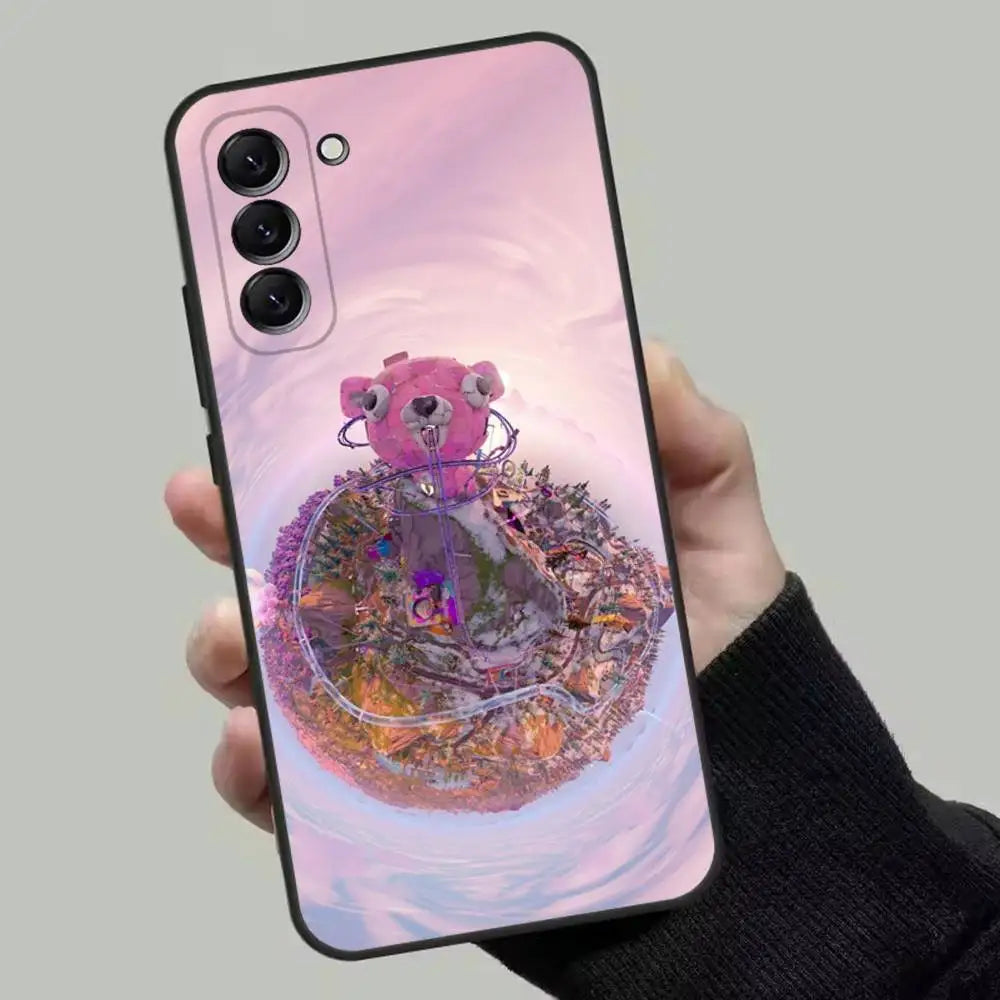 M-Midas F-Fortnite калъф за телефон за Samsung Galaxy A13,A21s,A22,A31,A32,A52,A53,A71,A80, мек черен кейс