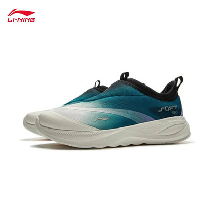 LI-NING SOFT GO 2 Sapatilhas de Caminhada para Homem Slip-on, Macias, com Calcanhar Espesso, Confortáveis, Resistentes, Desportivas e Casuais AGLV005