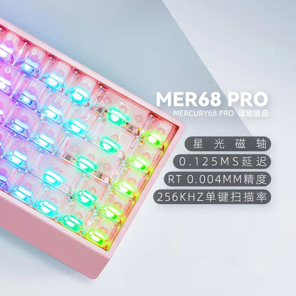 IROK Carotmas Mercury68 Magnetic Switch Mechanical Keyboards 8K 68keys RT0.004mm Low Delay Custom Wired Gaming Keyboard PC Gifts