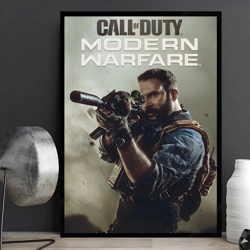 game Call of Duty Poster Posters Anime Room Decor Decoration Movie Backpack Wall Interior Music Wall Art
